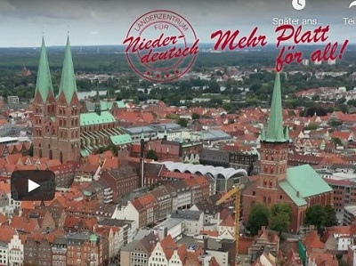 Startbildschirm zum Hanse-Erklärfilm über Lübeck